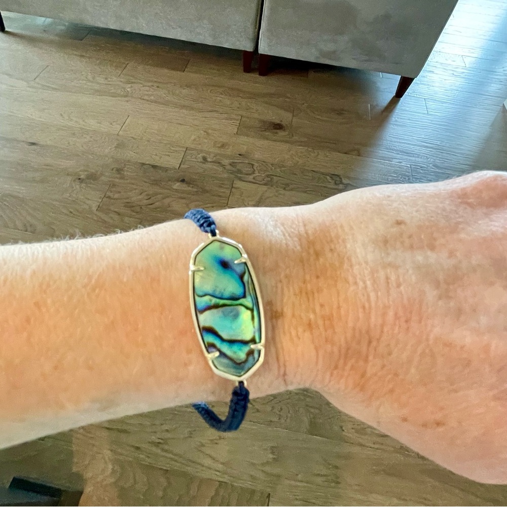 Kendra Scott Elle Friendship Bracelet in Abalone Navy